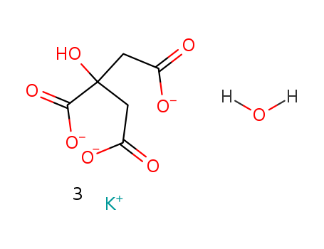 1,2,3-Propanetricarboxylicacid, 2-hydroxy-, potassium salt, hydrate (1:3:1)(6100-05-6)