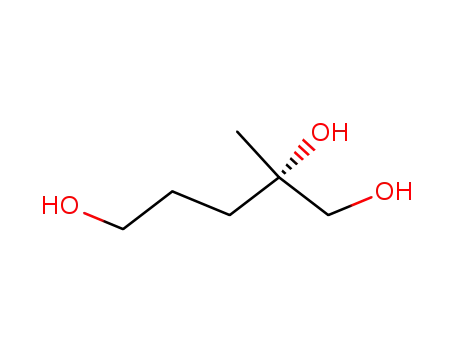 Molecular Structure of 57624-95-0 (1,2,5-Pentanetriol, 2-methyl-, (S)-)