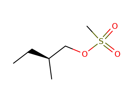 Molecular Structure of 104418-40-8 ((S)-(+)-2-METHYLBUTYL METHANESULFONATE)
