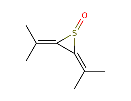 Molecular Structure of 81355-46-6 (Thiirane, bis(1-methylethylidene)-, 1-oxide)