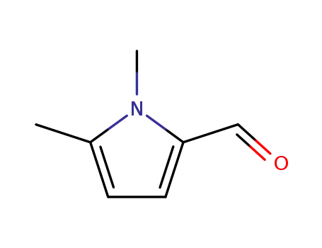 Molecular Structure of 1193-59-5 (1,5-dimethyl-1H-pyrrole-2-carbaldehyde(SALTDATA: FREE))