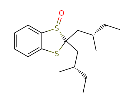 2-<(S)-2'-methylbutyl>-2-<(S)-2"-methylbutyl>-1,3-benzodithiole 1-oxide
