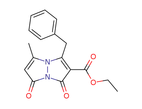 3-benzyl-2-ethoxycarbonyl-5-methylpyrazolo<1,2-a>pyrazole-1,7(1H,7H)-dione