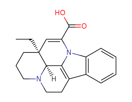 1H-Indolo[3,2,1-de]pyrido[3,2,1-ij][1,5]naphthyridine-12-carboxylicacid, 13a-ethyl-2,3,5,6,13a,13b-hexahydro-, (13aS,13bS)-(27773-65-5)