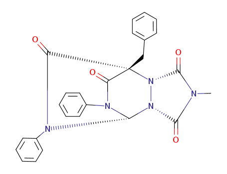 1-Benzyl-4-methyl-8,11-diphenyl-2,4,6,8,11-pentaazatricyclo<5.2.2.02,6>undecan-3,5,9,10-tetron