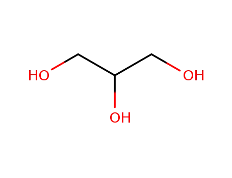 Molecular Structure of 56-81-5 (1,2,3-Propanetriol)