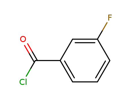 Molecular Structure of 1711-07-5 (3-Fluorobenzoyl chloride)