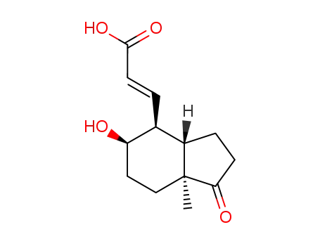 3aα-H-4α-<3'-trans acrylic acid>-5α-hydroxy-7aβ-methylhexahydro-1-indanone