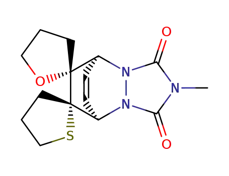 (1'R,2R,4'S,6'S)-4,4'',5,5''-tetrahydro-N-methyldispirodiazabicyclo<2.2.2>oct<7>ene-6',2''(3''H)-thiophene>-2',3'-dicarboximide
