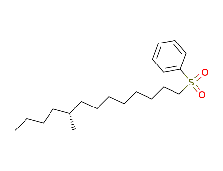 Molecular Structure of 185745-70-4 (Benzene, [(9-methyltridecyl)sulfonyl]-, (R)-)