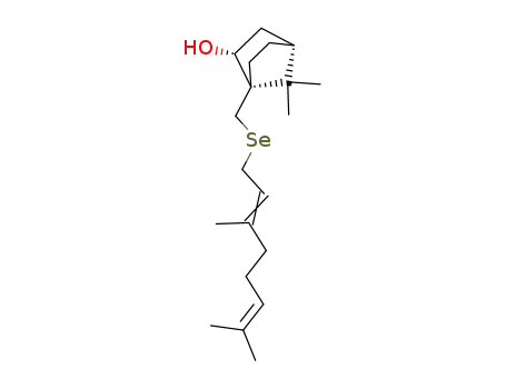 (1S,2R,4R)-1-((E)-3,7-Dimethyl-octa-2,6-dienylselanylmethyl)-7,7-dimethyl-bicyclo[2.2.1]heptan-2-ol