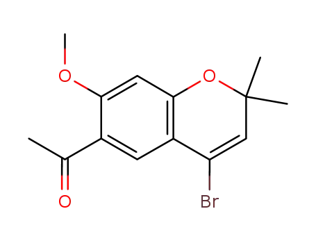6-acetyl-4-bromo-7-methoxy-2,2-dimethylchromene