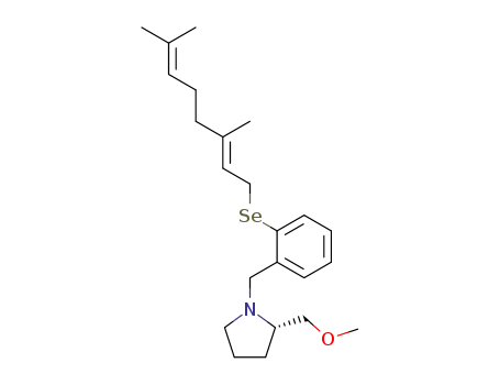(S)-1-[2-((E)-3,7-Dimethyl-octa-2,6-dienylselanyl)-benzyl]-2-methoxymethyl-pyrrolidine