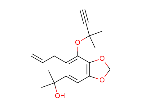 2-[6-Allyl-7-(1,1-dimethyl-prop-2-ynyloxy)-benzo[1,3]dioxol-5-yl]-propan-2-ol