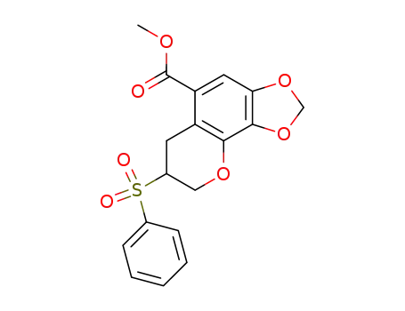 7-Benzenesulfonyl-7,8-dihydro-6H-[1,3]dioxolo[4,5-h]chromene-5-carboxylic acid methyl ester