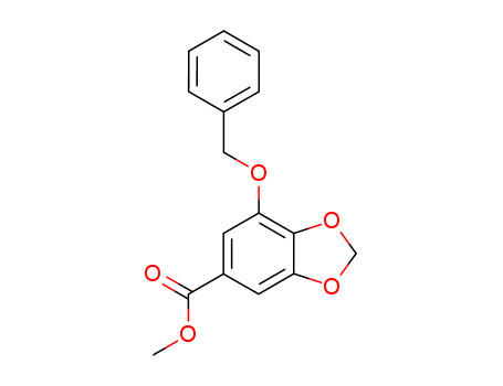 1,3-Benzodioxole-5-carboxylic acid, 7-(phenylmethoxy)-, methyl ester