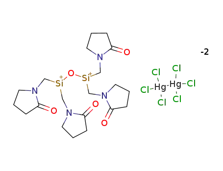 1,1,3,3-tetrakis<(2-oxopyrrolidino)methyl>disiloxane hexachlorodimercurate