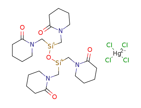1,1,3,3-tetrakis<(2-oxopiperidino)methyl>disiloxane tetrachloromercurate