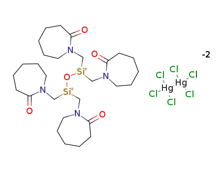 1,1,3,3-tetrakis<(2-oxohexahydroazepino)methyl>disiloxane hexachlorodimercurate