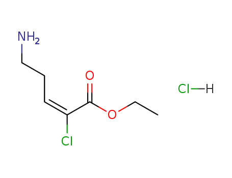 (E)-5-Amino-2-chloro-pent-2-enoic acid ethyl ester; hydrochloride