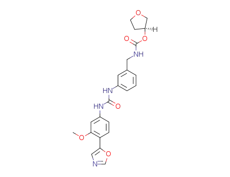 [(3S)-oxolan-3-yl] N-[[3-[[3-methoxy-4-(1,3-oxazol-5-yl)phenyl]carbamoylamino]phenyl]methyl]carbamate