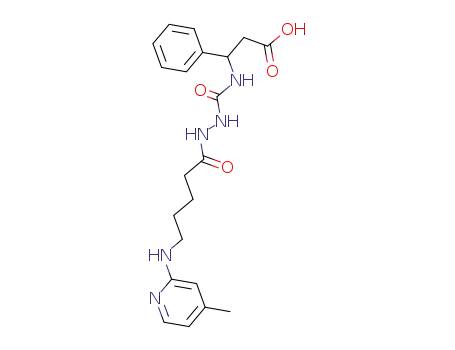 3-{N-[N'-(5-(4-methylpyridin-2-ylamino)pentanoyl)hydrazino]carbonyl}amino-3-phenylpropionic acid