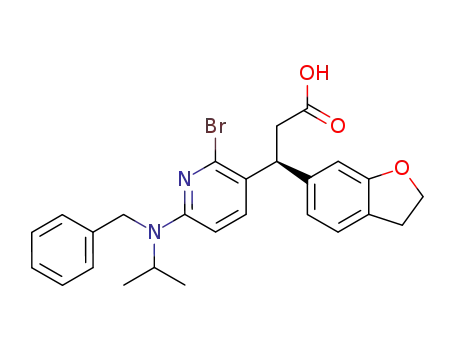 (S)-3-[6-(Benzyl-isopropyl-amino)-2-bromo-pyridin-3-yl]-3-(2,3-dihydro-benzofuran-6-yl)-propionic acid