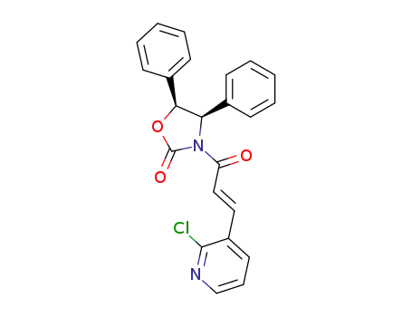 (4R,5S)-3-[(E)-3-(2-Chloro-pyridin-3-yl)-acryloyl]-4,5-diphenyl-oxazolidin-2-one