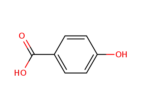 Molecular Structure of 99-96-7 (4-Hydroxybenzoic acid)