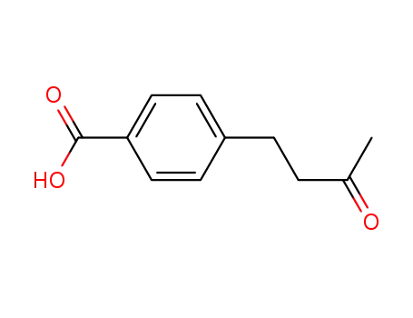 Molecular Structure of 74248-66-1 (Benzoic acid, 4-(3-oxobutyl)-)