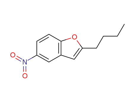 Molecular Structure of 133238-87-6 (2-Butyl-5-nitrobenzofuran)