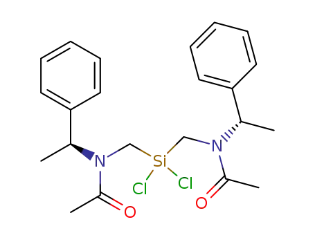 dichlorobis{[N-(S)-(1-phenylethyl)acetamido]methyl}silane