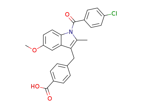 4-[1-(4-chloro-benzoyl)-5-methoxy-2-methyl-1H-indol-3-ylmethyl]-benzoic acid