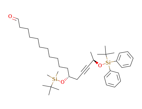 (12R,16R)-12-(tert-butyldimethylsilanyloxy)-16-(tert-butyldiphenylsilanyloxy)heptadec-14-ynal