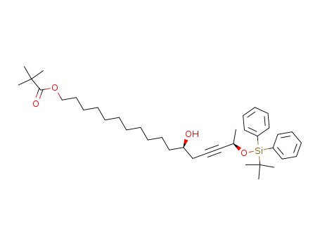(12R,16R)-2,2-dimethylpropionic acid 16-(tert-butyldiphenylsilanyloxy)-12-hydroxyheptadec-14-ynyl ester