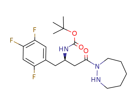 (R)-[3-[1,2]diazepan-1-yl-3-oxo-1-(2,4,5-trifluorobenzyl)propyl]carbamic acid tert-butyl ester