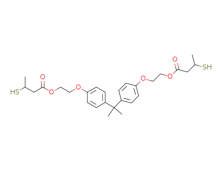 2,2-bis{4-(3-mercaptobutyloyloxyethoxy)phenyl}propane