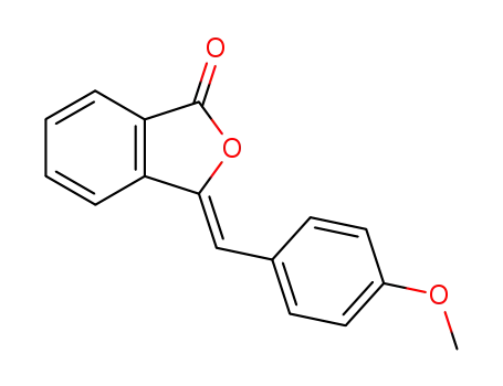 Molecular Structure of 71126-50-6 (1(3H)-Isobenzofuranone, 3-[(4-methoxyphenyl)methylene]-, (3Z)-)