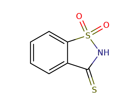 Molecular Structure of 27148-03-4 (1,2-Benzisothiazole-3(2H)-thione 1,1-dioxide)