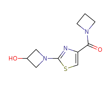 Molecular Structure of 429668-53-1 (Azetidine, 1-[[2-(3-hydroxy-1-azetidinyl)-4-thiazolyl]carbonyl]-)