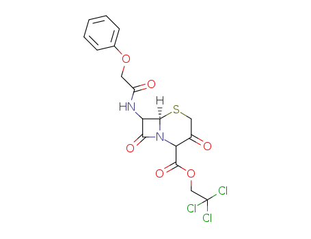2,2,2-trichloroethyl 7-phenoxyacetamido-3-oxocepham-4-carboxylate