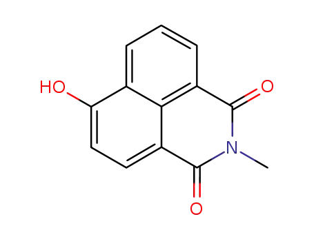 Molecular Structure of 784-03-2 (4-Hydroxy-N-methylnaphthalene-1,8-dicarbimide)