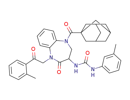 1-[1-(2-toluoylmethyl)-2-oxo-5-(adamantan-1-yl)carbonyl-1,3,4,5-tetrahydro-2H-1,5-benzodiazepine-3-yl]-3-(3-methylphenyl)urea