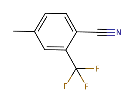 Molecular Structure of 261952-05-0 (4-Methyl-2-(trifluoromethyl)Benzonitrile)