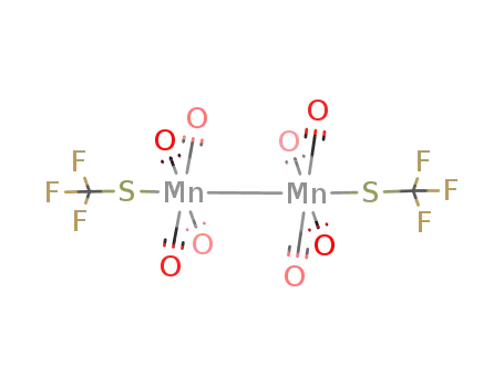 Molecular Structure of 21239-57-6 (TETRACARBONYL(TRIFLUOROMETHYLTHIO)MANGANESE dimer			)