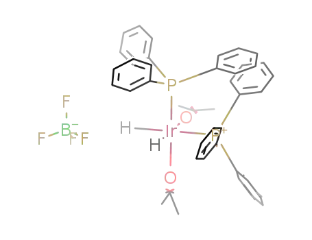 [Ir(hydrido)2(acetone)2(triphenylphosphine)2](BF4)