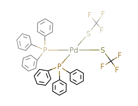 Pd(SCF3)2{P(C6H5)3}2
