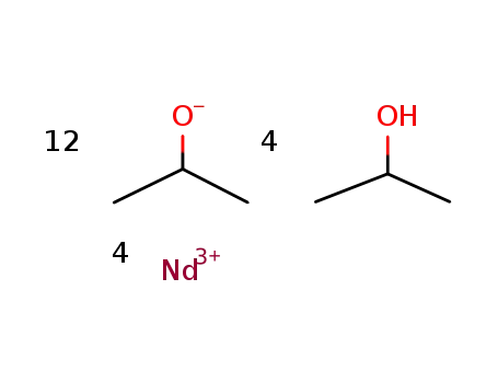 Nd4(μ3-O(i-Pr))2(μ-O(i-Pr))4(O(i-Pr))6(isopropanol)4