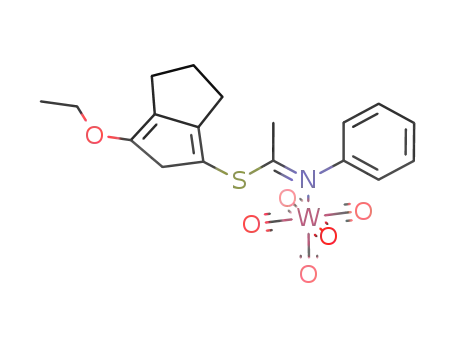pentacarbonyl[N-phenyl-thioacetimidic acid (3-ethoxy-2,4,5,6-tetrahydropentalen-1-yl) ester-N]tungsten