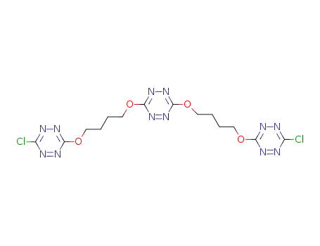 3,6-bis(4-(6-chloro-1,2,4,5-tetrazin-3-yloxy)butoxy)-1,2,4,5-s-tetrazine